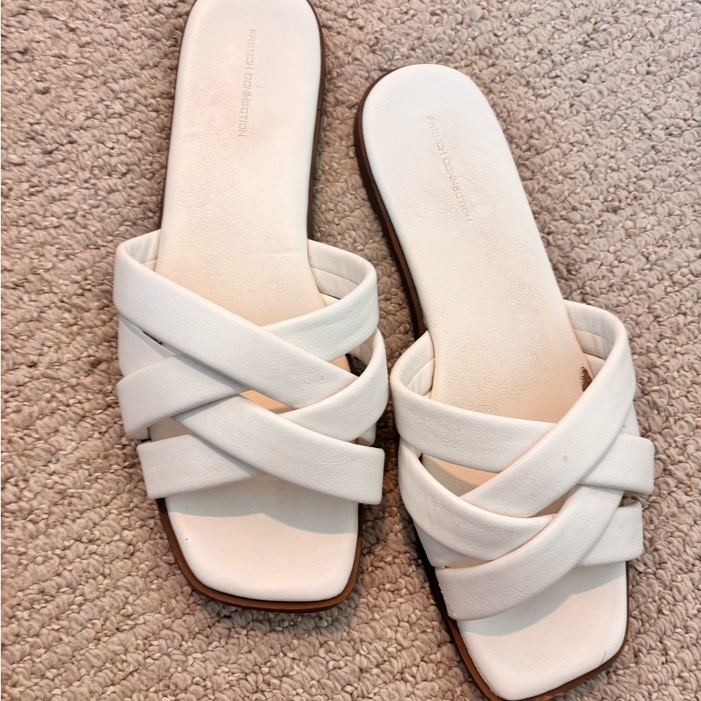 French Connection White Flats